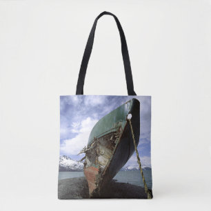 Shipwreck On Shore Tote Bag