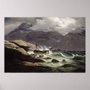 Shipwreck on the Norwegian Coast, 1831 Poster