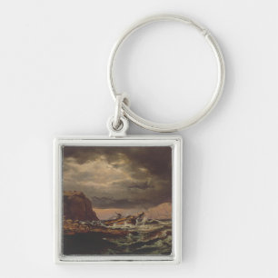 Shipwreck on the Norwegian Coast by Johan Dahl Keychain