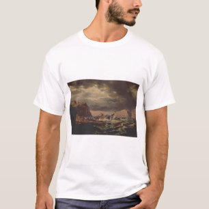 Shipwreck on the Norwegian Coast by Johan Dahl  T-Shirt