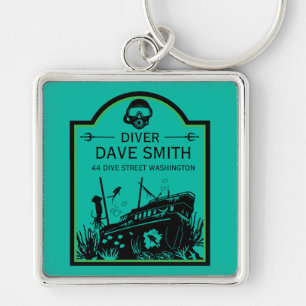 Shipwreck Sea Divers Keychain