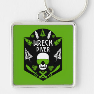 Shipwreck Sea Divers Keychain