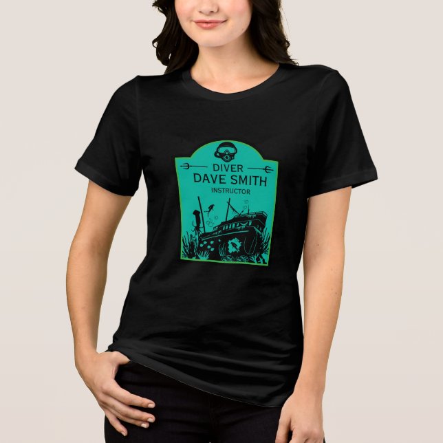 Shipwreck Sea Divers Tri-Blend Shirt (Front)