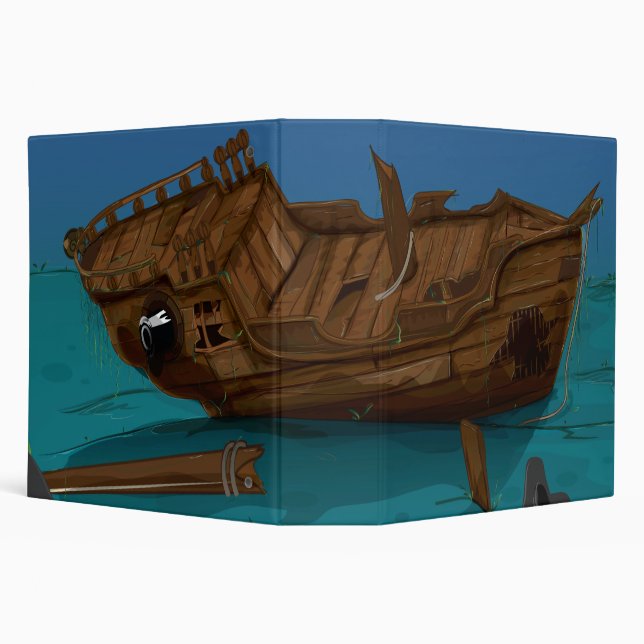 Shipwreck underwater binder (Background)