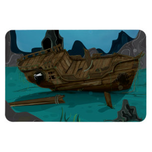 Shipwreck underwater magnet
