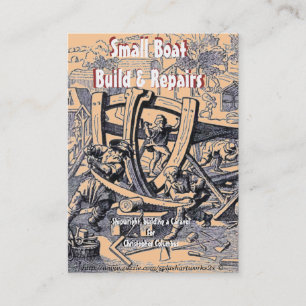 "Shipwright & Small boat repair- Business Card" Card