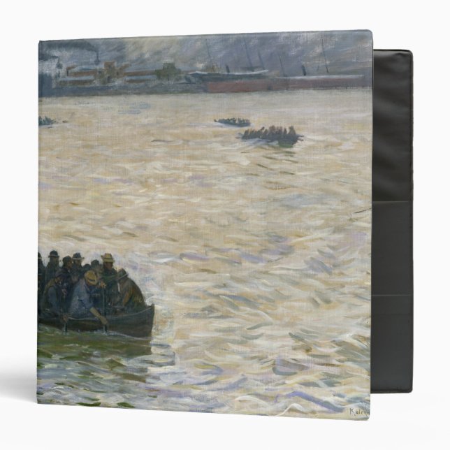 Shipyard Workers Returning Home on the Elbe Binder (Front/Inside)
