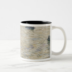Shipyard Workers Returning Home on the Elbe Two-Tone Coffee Mug