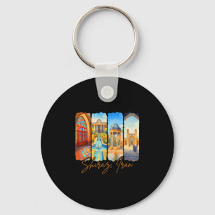 Shiraz Iran Traveling Trip Brushstroke Souvenir Va Keychain
