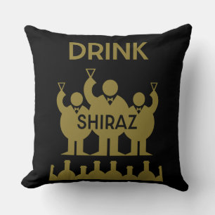 Shiraz Wine Drinkers Throw Pillow