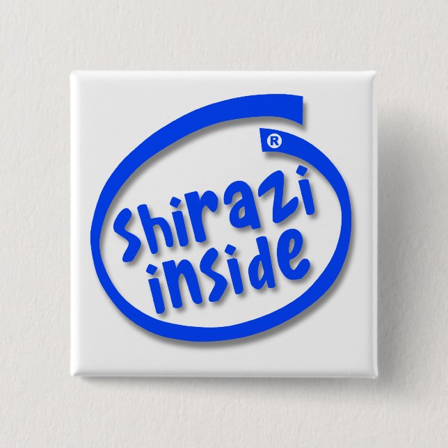Shirazi Inside 2 Inch Square Button (Front)