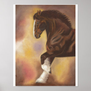 Shire horse print 11"x14"