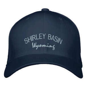Shirley Basin Wyoming Embroidered Hat
