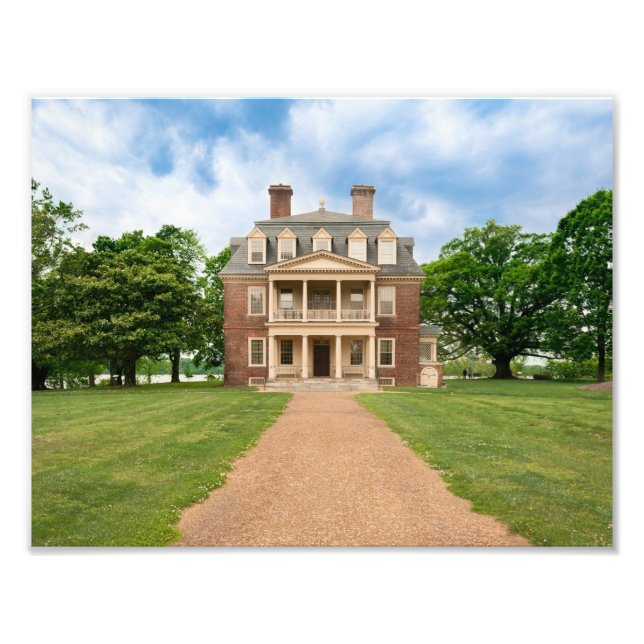 Shirley Plantation - Great House Photo Print (Front)