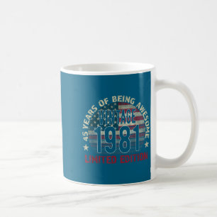 Shirt 45th Birthday Gift Vintage Born Coffee Mug