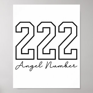 Shirt Angel Number 222 Numerology Spirituality Poster