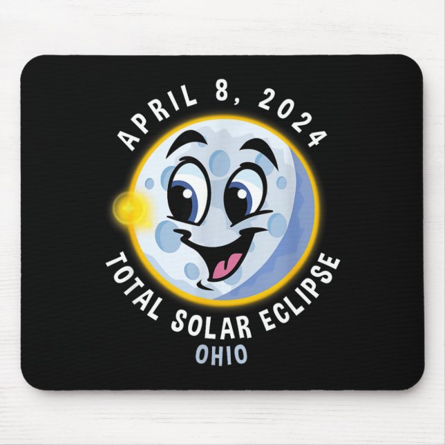 Shirt April 8 Solar Eclipse Ohio Mouse Pad (Front)
