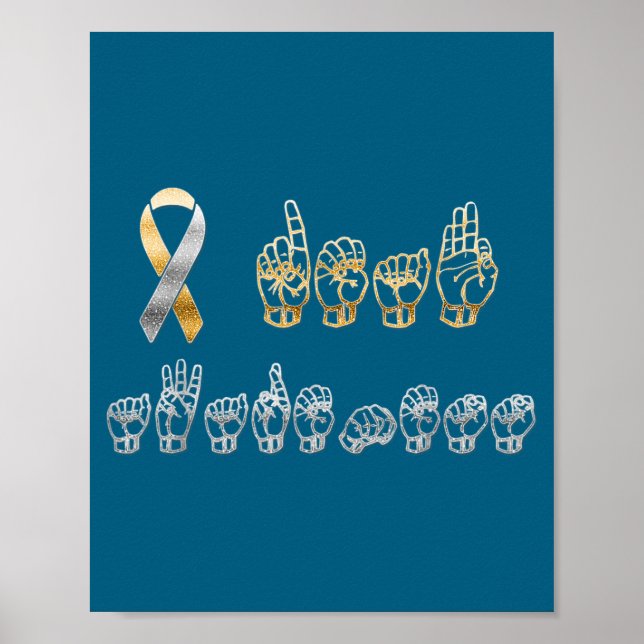 Shirt Asl American Sign Language Deaf (Front)