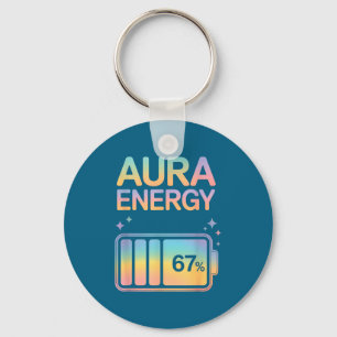Shirt Aura Energy 67 Percent Battery Keychain