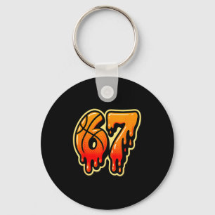 Shirt Basketball Ice Cream Drip 67 Keychain