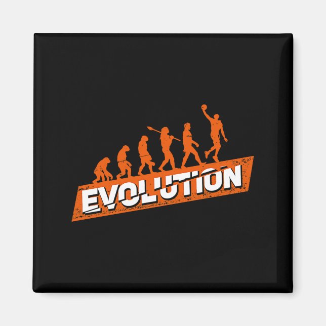 Shirt Basketball Player Evolution Gift Magnet (Front)