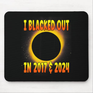 Shirt Blacked Out 2017 Total Solar Mouse Pad