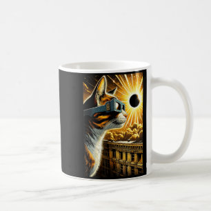 Shirt Cat Solar Eclipse Glasses Vintage Coffee Mug