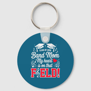 Shirt Class Band Mom Heart Field Keychain