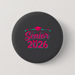 Shirt Coquette Pink Bow Senior Class 2 Inch Round Button