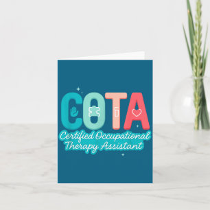Shirt Cota Certified Occupational Therapy Pastel Card