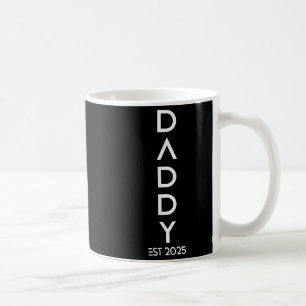Shirt Daddy Est 2025 New Dad Baby Reveal Gift Tee  Coffee Mug
