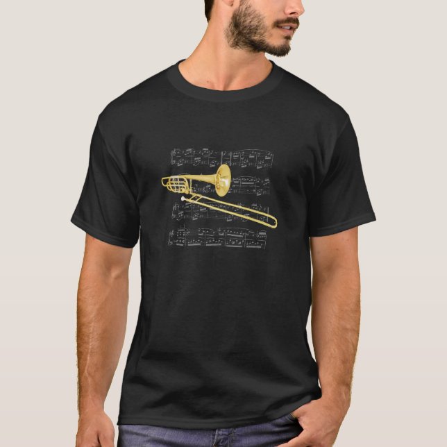 Shirt (dark) - Trombone (bass) - Pick your colour (Front)