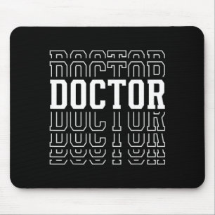 Shirt Doctor Layered Text Medical Mouse Pad