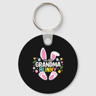 Shirt Easter Grandma Bunny Nana Happy Keychain