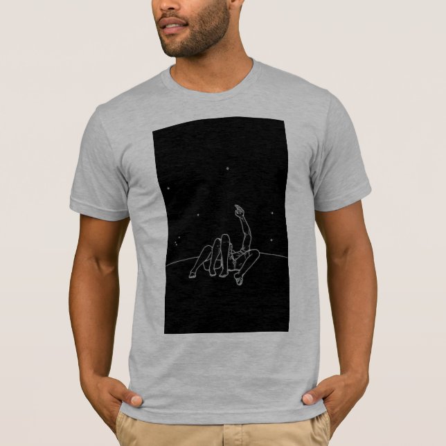 Shirt For Men: Looking Stars (Front)