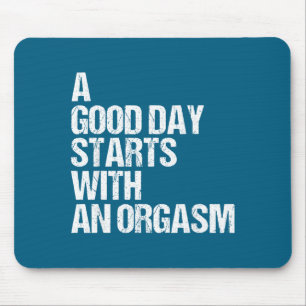 Shirt Funny Adult Humor Morning Phrase Quote  Mouse Pad