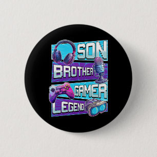 Shirt Gaming Shirt Video Game Shirts For Boys Teen 2 Inch Round Button