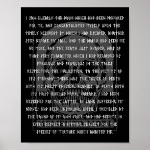 Shirt Gothic Edgar Allan Poe Memento Poster