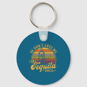 Shirt He Like Tequila Mexican Drinking Keychain