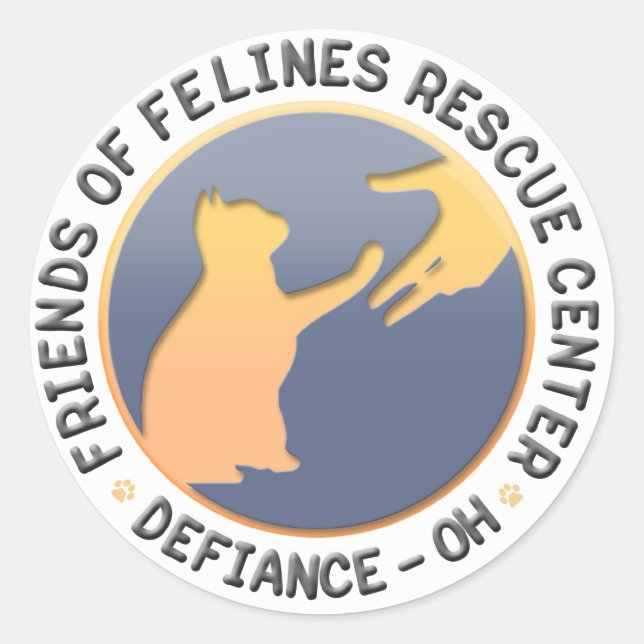 shirt_horizontal_standardlogo.png classic round sticker (Front)