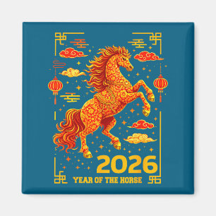 Shirt Horse Lunar Chinese Magnet