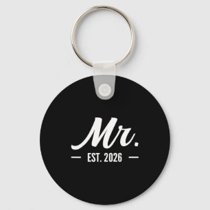 Shirt Husband Mr Est Married Wedding Keychain