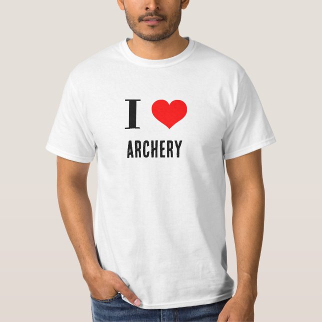 Shirt - I Heart archery   (Front)