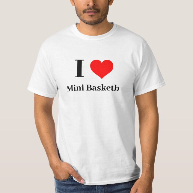 Shirt - I Heart Mini Basketball (Front)