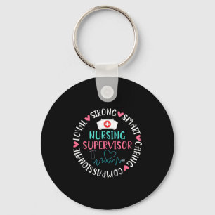 Shirt Nursing Supervisor Caring Nurse Supervisor Keychain