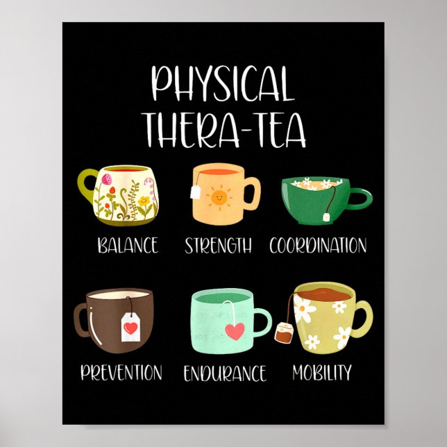 Shirt Physical Therapy Thera Tea Pt Poster (Front)