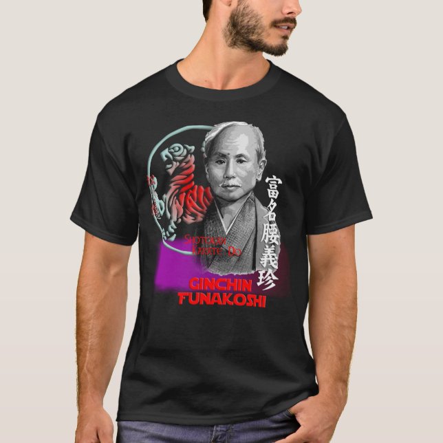 Shirt Shotokan Masters Gichin Funakoshi - T-Shirt  (Devant)