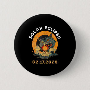 Shirt Solar Eclipse 02 17 26 2 Inch Round Button