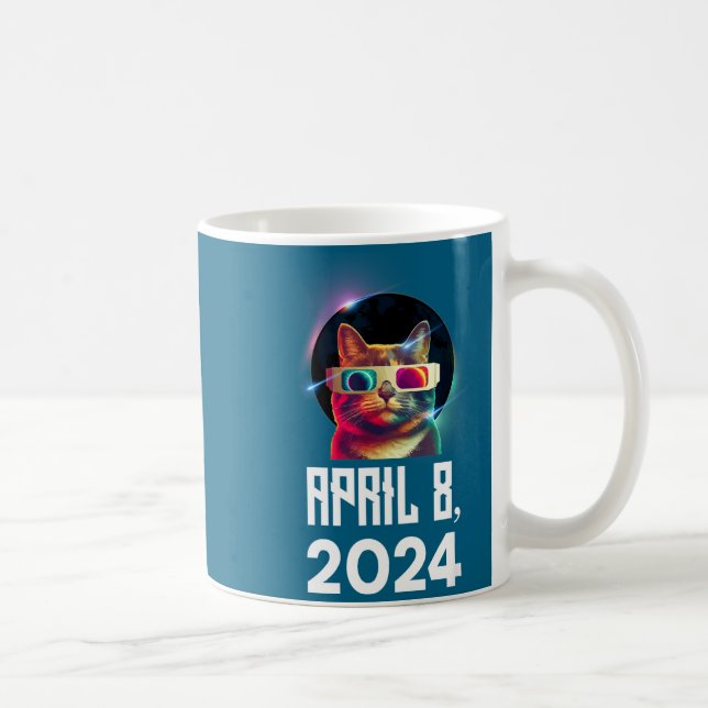 Shirt Solar Eclipse Cat Solar Eclipse Coffee Mug (Right)