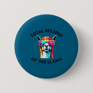 Shirt Solar Eclipse Llama April 8 2 Inch Round Button